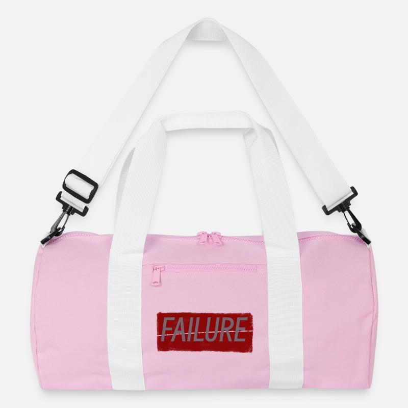 Versagen - Recycelte Duffel Bag - Rosa/Weiß