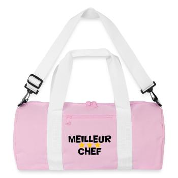 Bester Koch - Recycelte Duffel Bag - Rosa/Weiß - Vorne
