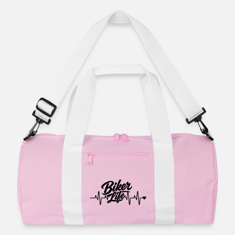 Biker heart rate Recycled Duffel Bag