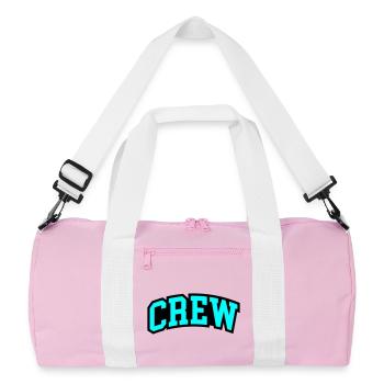 Lettrage de l’équipage - Sac de sport recyclé - rose/blanc - Devant