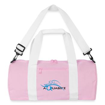 Aquabike en action - Sac de sport recyclé - rose/blanc - Devant