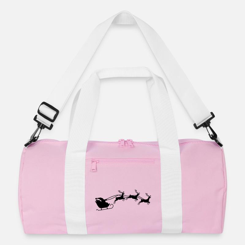 Weihnachtsmann mit Schlitten Recycelte Duffel Bag