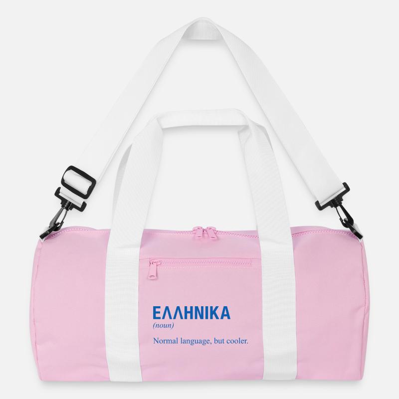 Greek language Griechisch Recycelte Duffel Bag