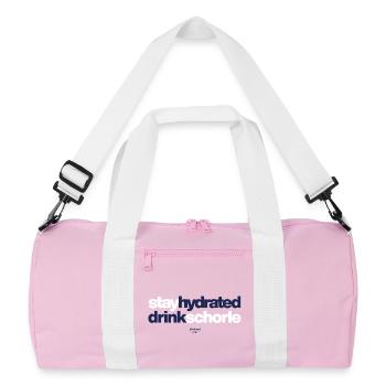 Stay Hydrated Drink Spritzer - Recycled Duffel Bag - pink/white - Front