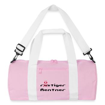 rouillé pensionné / vif - Sac de sport recyclé - rose/blanc - Devant