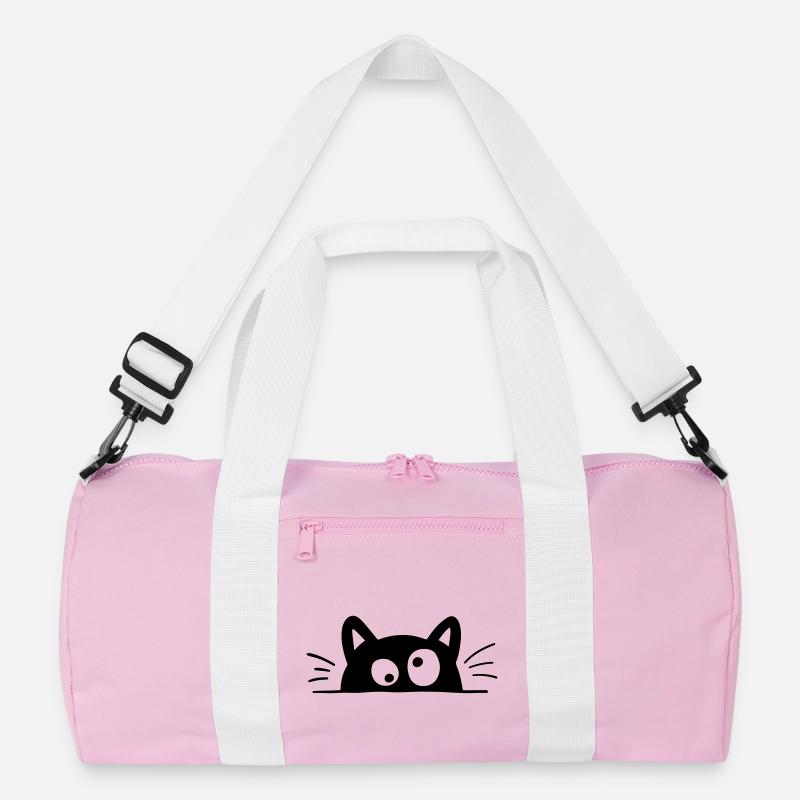 Funny Cat Recycled Duffel Bag