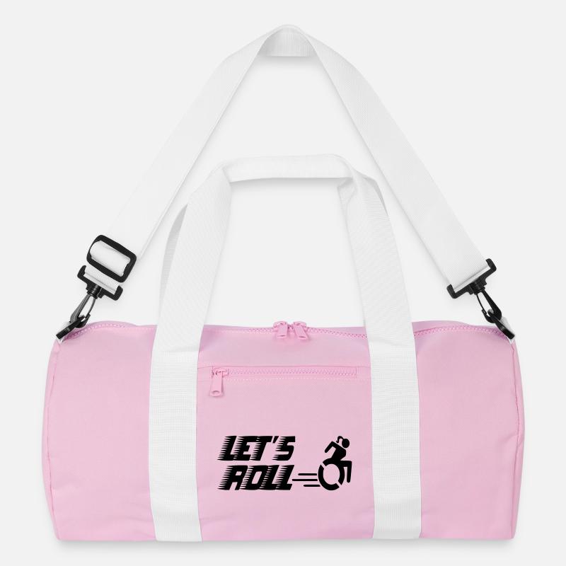 Auf geht's mit einer Rollstuhlfrau* Recycelte Duffel Bag