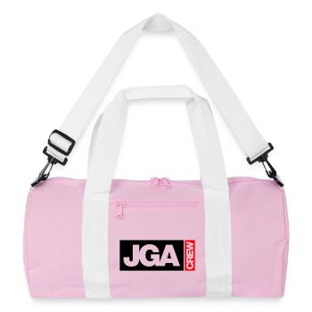 Equipage d’enterrement de vie de garçon - Emblème - Sac de sport recyclé - rose/blanc - Devant