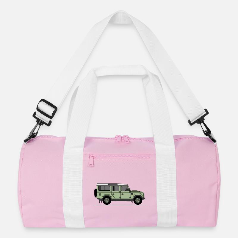 Verteidiger 110 - Recycelte Duffel Bag - Rosa/Weiß