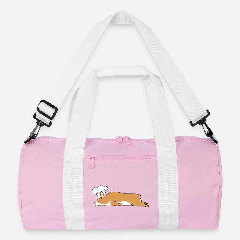 Funny Corgi Chef Cooking Baker Resting Kitchen Gif Recycled Duffel Bag