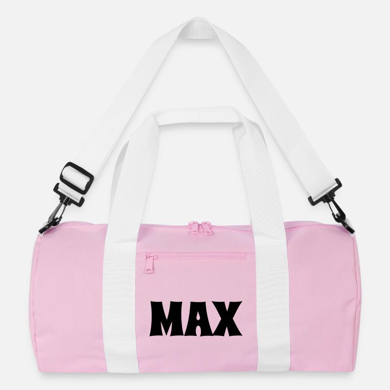 Max - Recycelte Duffel Bag - Rosa/Weiß