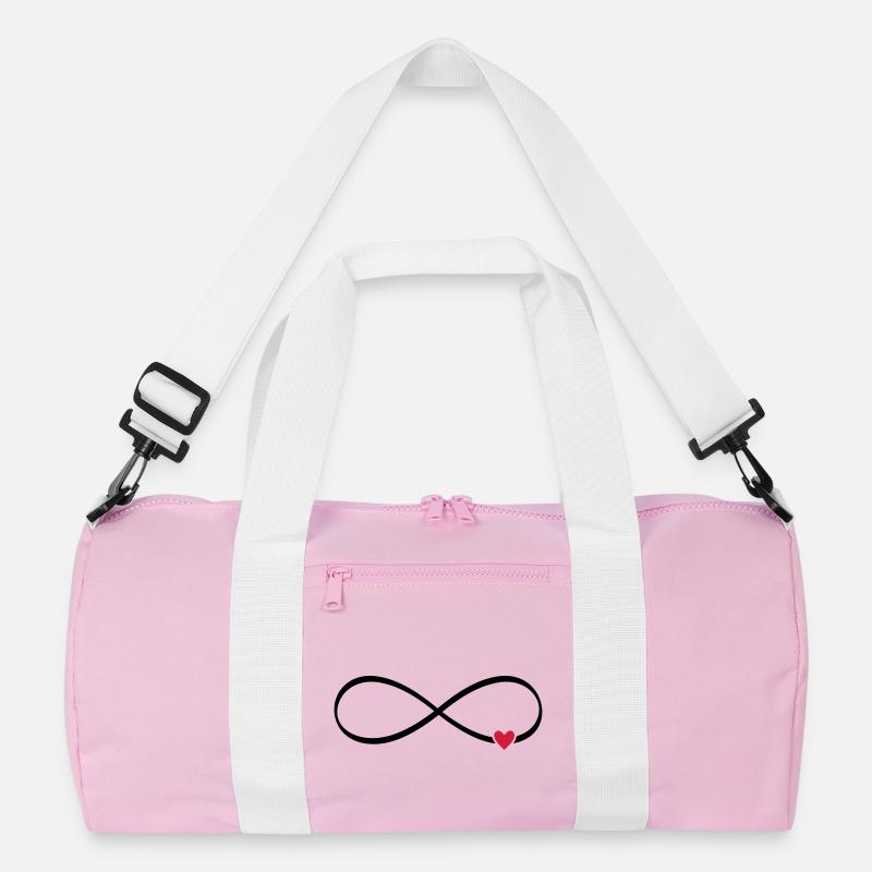 Unendlichkeits Zeichen unendlich Herz Liebe Recycelte Duffel Bag
