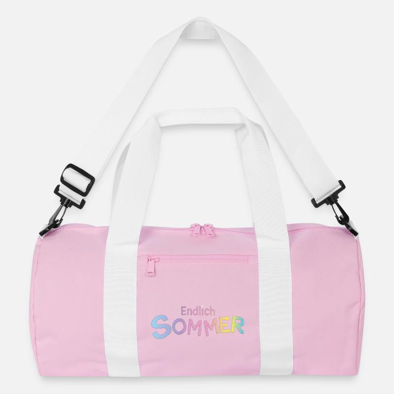 Endlich Sommer Pastellbuchstaben Recycelte Duffel Bag
