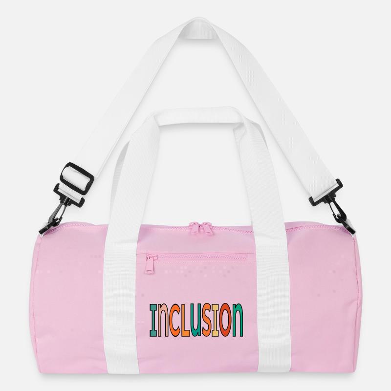 Retro Lettering Inclusion - Diversity Equality Recycled Duffel Bag