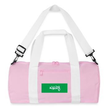 Lagos Nigeria Art Souvenir - Sac de sport recyclé - rose/blanc - Devant