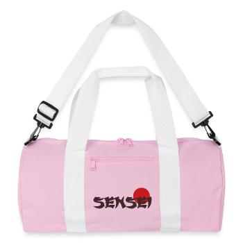 Sensei Text japan - Recycled Duffel Bag - pink/white - Front