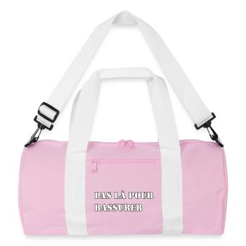 Not there to reassure - Recycled Duffel Bag - pink/white - Front