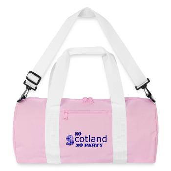 Typographie du Blue Grunge Badge - Sac de sport recyclé - rose/blanc - Devant