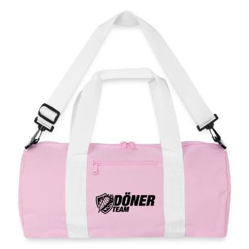 Döner Team - Recycelte Duffel Bag - Rosa/Weiß - Vorne