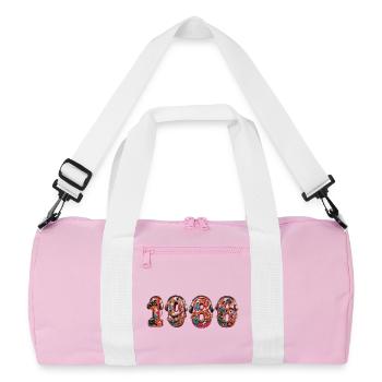 Millésime 1986 - Sac de sport recyclé - rose/blanc - Devant