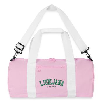 Ljubljana fondée en 1986 - Sac de sport recyclé - rose/blanc - Devant