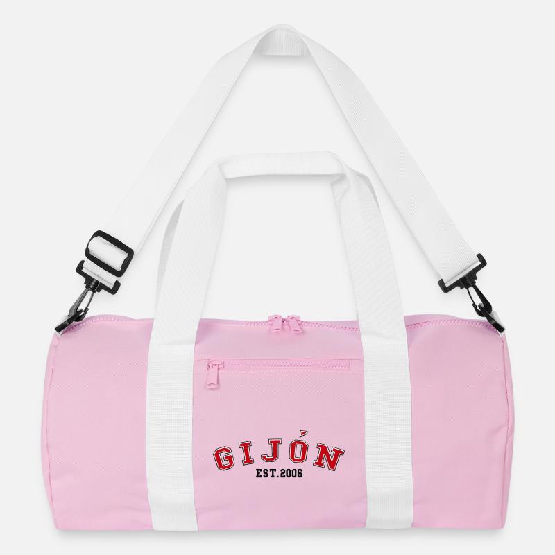 Gijón Est. 2006 - Recycled Duffel Bag - pink/white