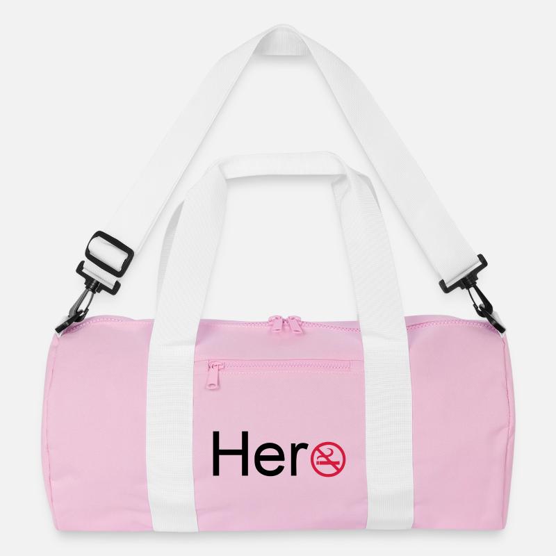 Hero Rauchen Nichtraucher Held Spruch Geschenk Recycelte Duffel Bag