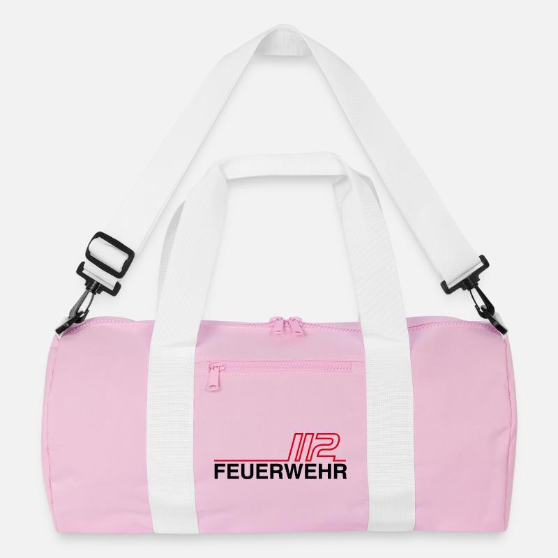 Fire Brigade 112 Neon Lines Recycled Duffel Bag