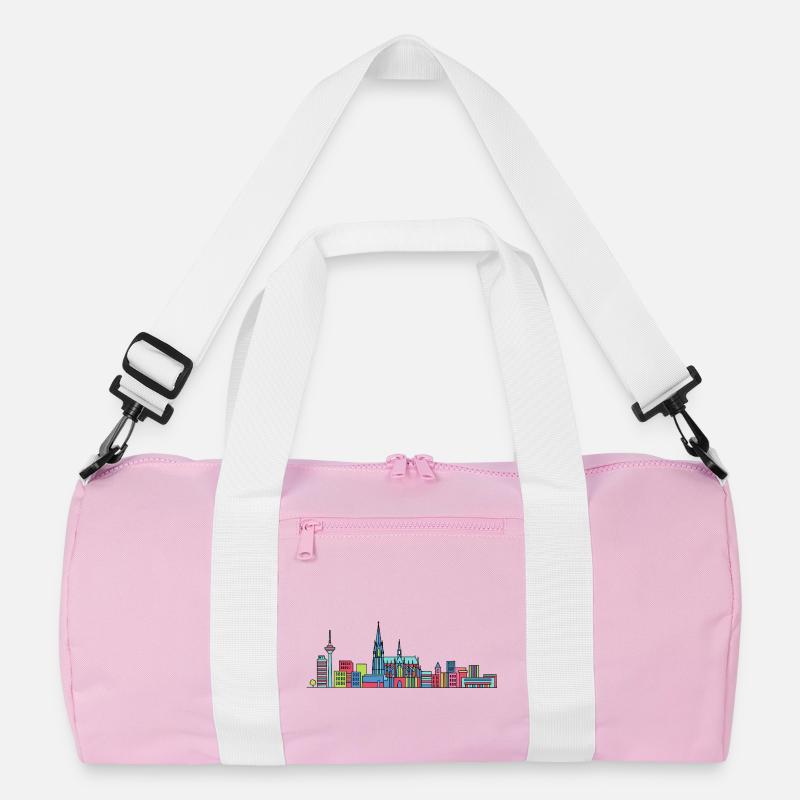 Kölner Stadtschirm Dom: Moderne Linienkunst Recycelte Duffel Bag