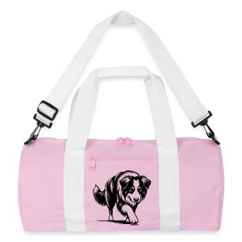 Berger australien - Sac de sport recyclé - rose/blanc - Devant