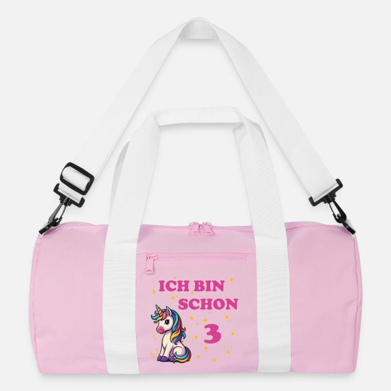Ich bin schon 3 mit Einhorn Recycelte Duffel Bag