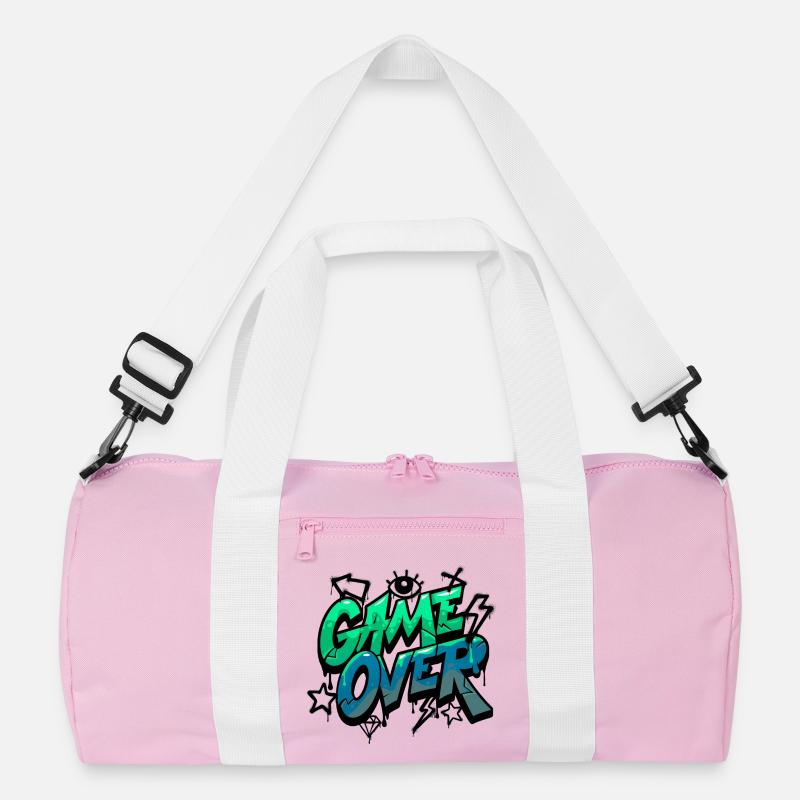 Game Over Neon Graffiti Design Recycelte Duffel Bag