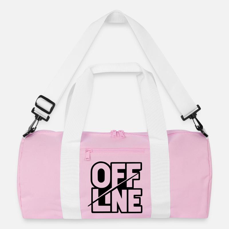 Offline Lettering - Typography Design Recycled Duffel Bag