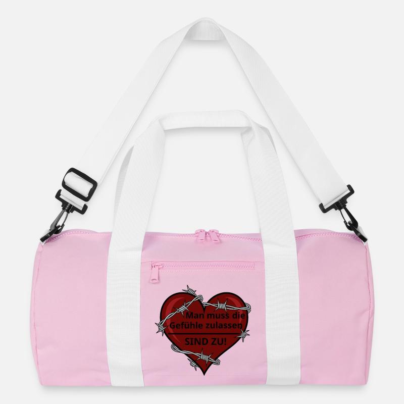 Sarkastisches Herz mit Stacheldraht Recycelte Duffel Bag