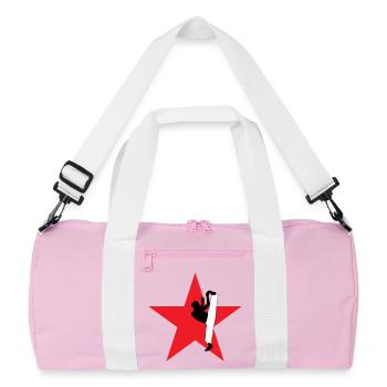 Capoeira - Fighting - Dance - Recycled Duffel Bag - pink/white - Front