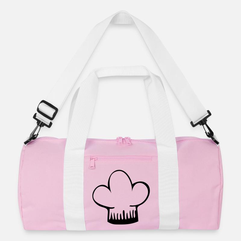 Toque - Sac de sport recyclé - rose/blanc