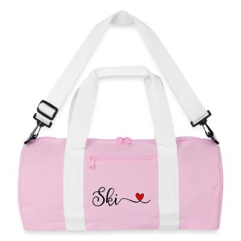 Ski - Recycled Duffel Bag - pink/white - Front