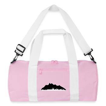 Pilatus Luzern Kontur - Recycelte Duffel Bag - Rosa/Weiß - Vorne