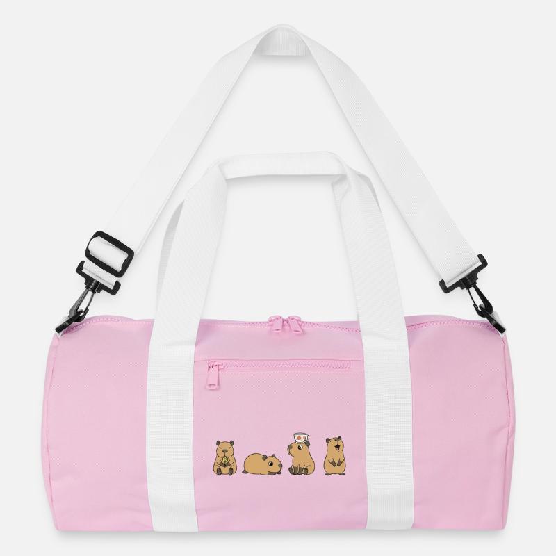 Capybara Tea Time Quartet Recycled Duffel Bag