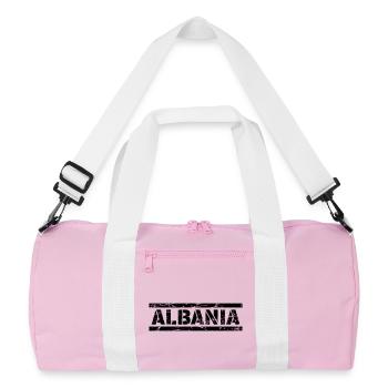 Albanie - Sac de sport recyclé - rose/blanc - Devant