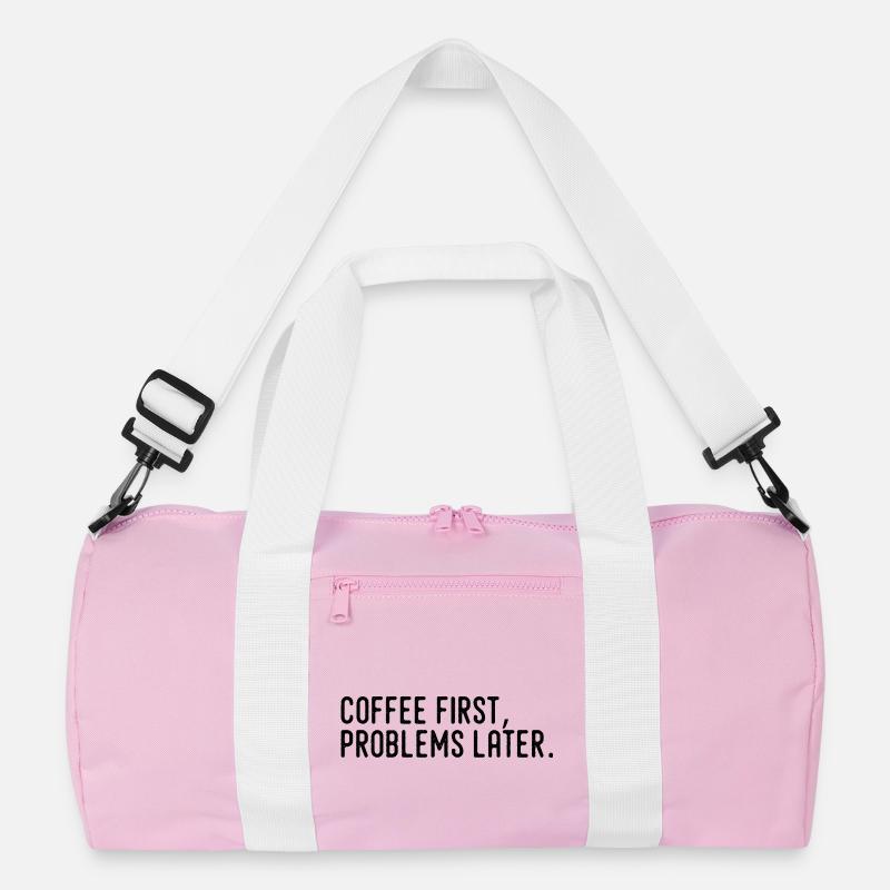 Kaffee erst Probleme später Recycelte Duffel Bag