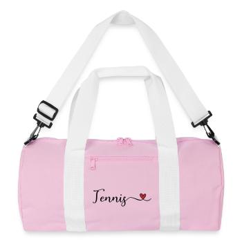 Tennis - J’aime Tennis - Sac de sport recyclé - rose/blanc - Devant
