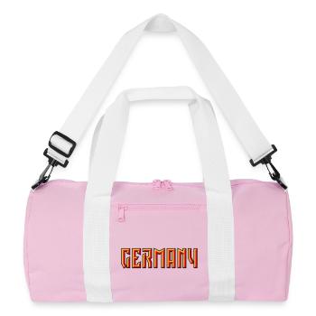 Lettrage Allemagne (Relief / 3D / 3C) - Sac de sport recyclé - rose/blanc - Devant