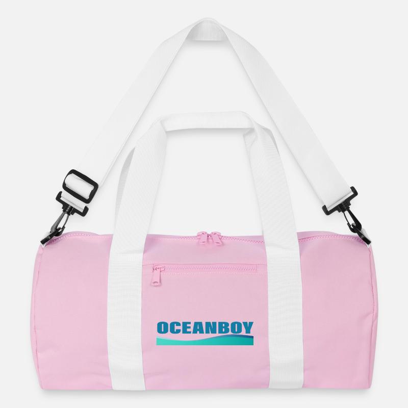 OCEANBOY - Recycelte Duffel Bag - Rosa/Weiß