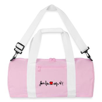 Fréquence cardiaque cardio Scorpion Sagittaire - Sac de sport recyclé - rose/blanc - Devant