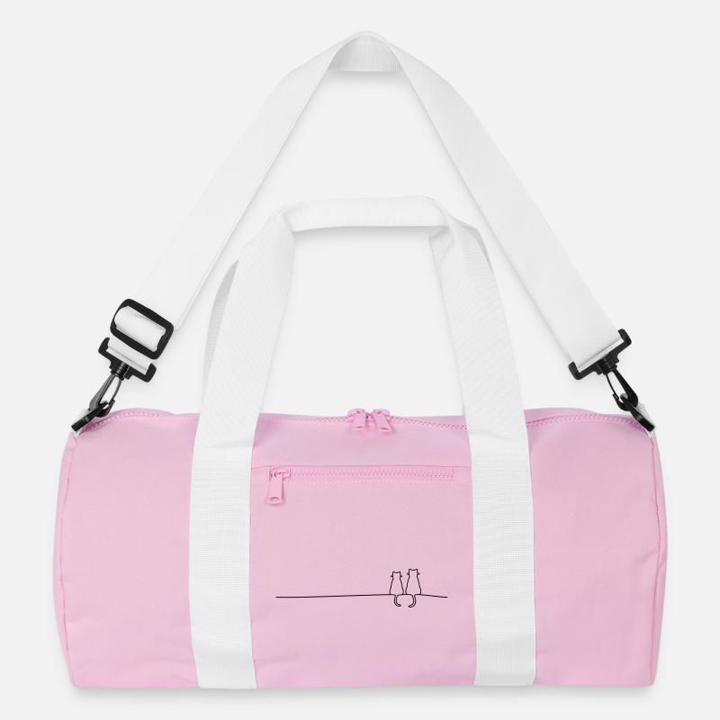 Katze Katzen Katzenpaar Paar Geschenkidee Recycelte Duffel Bag