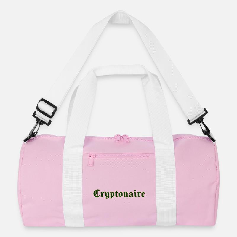 Cryptonaire - Recycelte Duffel Bag - Rosa/Weiß