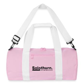 Coordonnées de Soleure : Canton Suisse - Sac de sport recyclé - rose/blanc - Devant