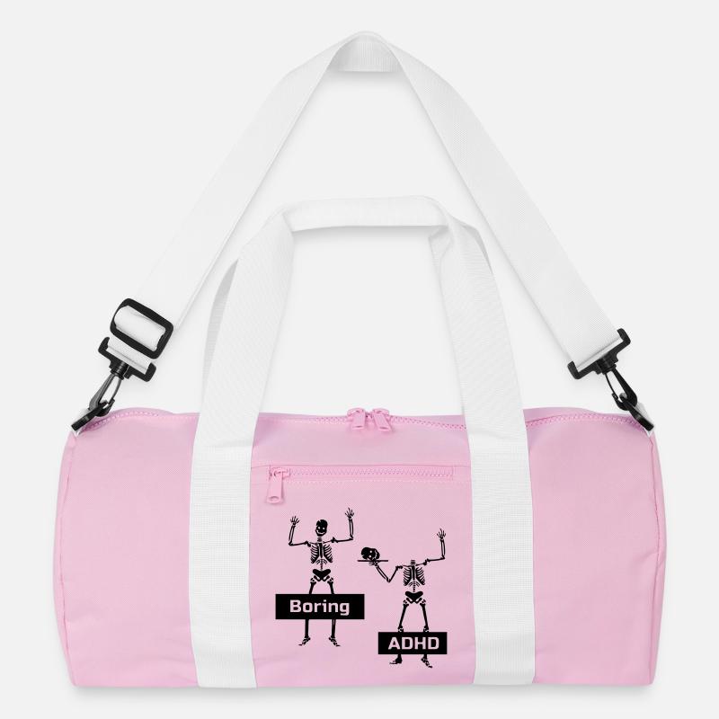 Boring vs ADHD ADHS Spruch Geschenk Recycelte Duffel Bag