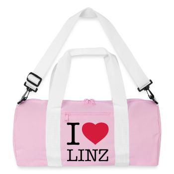 I LOVE LINZ Austria Österreich - Recycled Duffel Bag - pink/white - Front